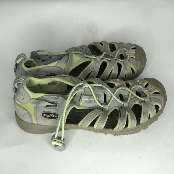 Keen Gray Green Textile Drawstring Sport Waterproof Sandals Men Sz 6M US/39EU - Picture 1 of 10